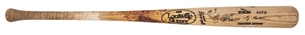 1995-97 Craig Biggio Game Used and Signed H176 Model Bat with "3060 Hits" Inscription (PSA/DNA GU 9, Astros LOA & Tristar)